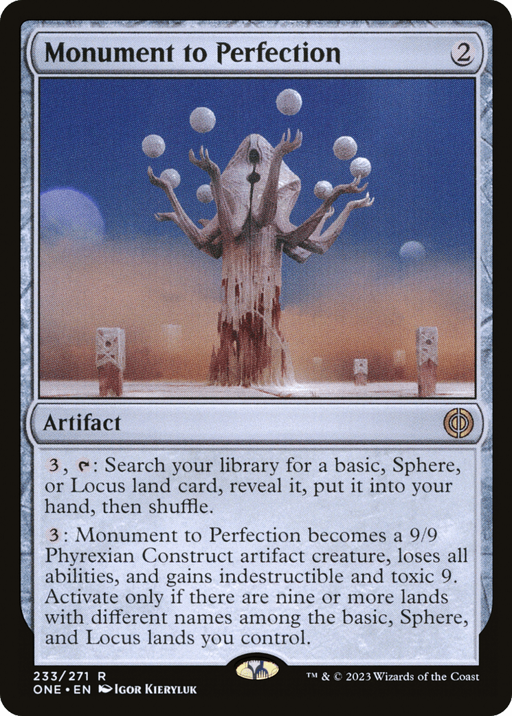 Monument to Perfection [Phyrexia: All Will Be One] Foil