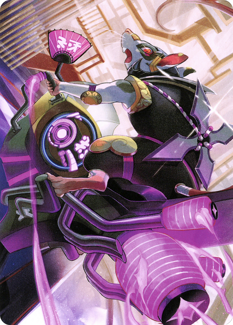 Nashi, Moon Sage's Scion // Nashi, Moon Sage's Scion (ANEO-059) - Neon Dynasty Art Series (Borderless)
