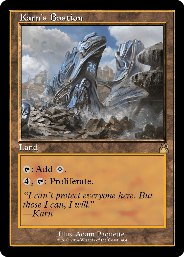Karn's Bastion (Retro Frame) [Ravnica Remastered] Foil