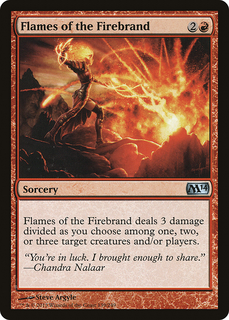 Flames of the Firebrand [Magic 2014] Foil