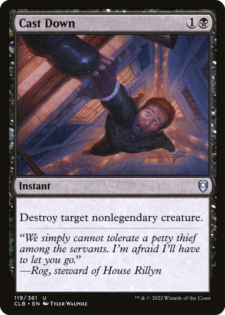 Cast Down [Commander Legends: Battle for Baldur's Gate] Foil