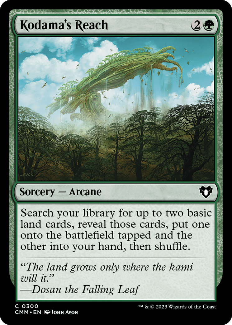 Kodama's Reach [Commander Masters] Foil