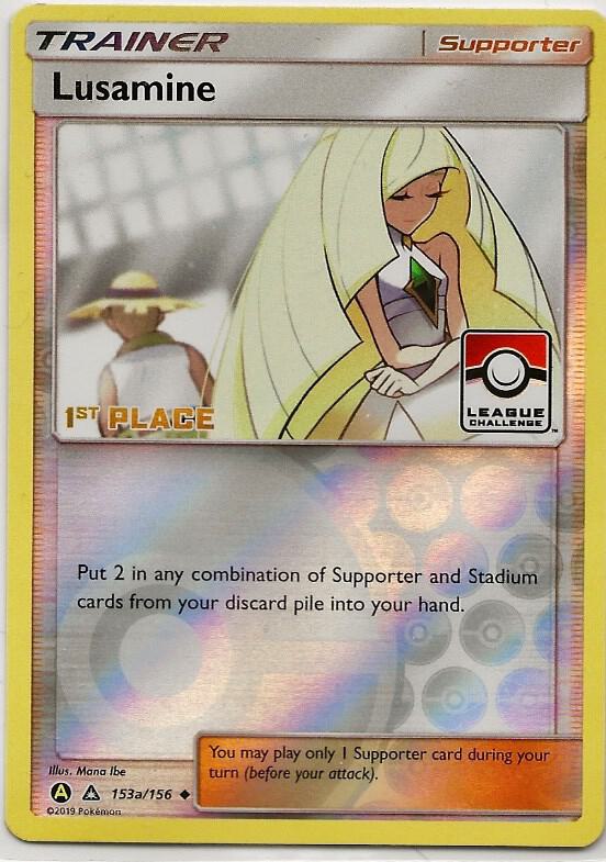 Lusamine League Challenge 1st Place 153a/156 (League & Championship Cards)  - Reverse Holofoil