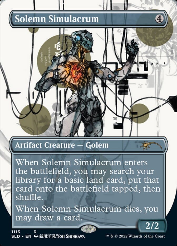 Solemn Simulacrum (Borderless) [Secret Lair Drop Series] Foil
