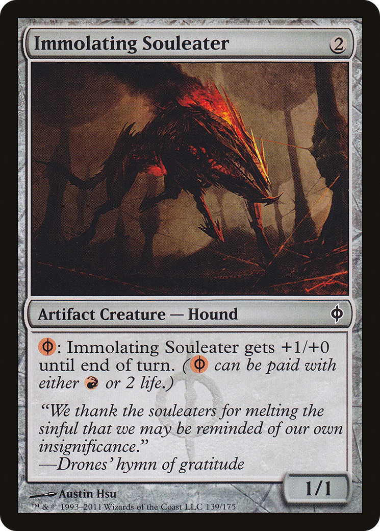 Immolating Souleater [New Phyrexia] Foil