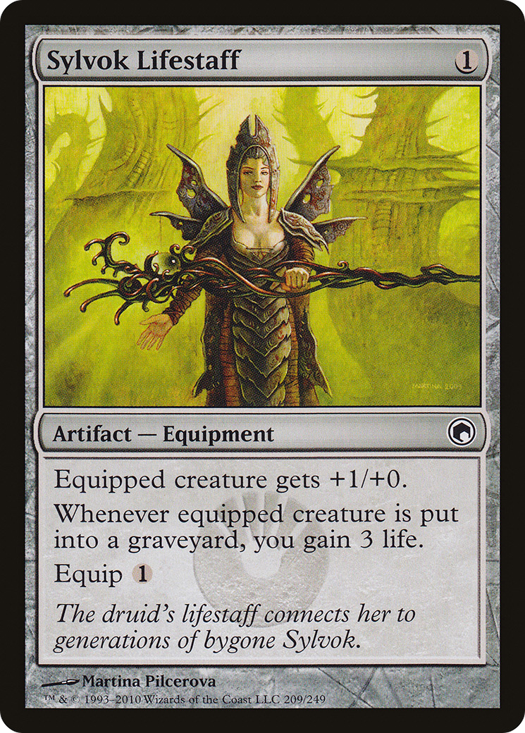 Sylvok Lifestaff [Scars of Mirrodin] Foil