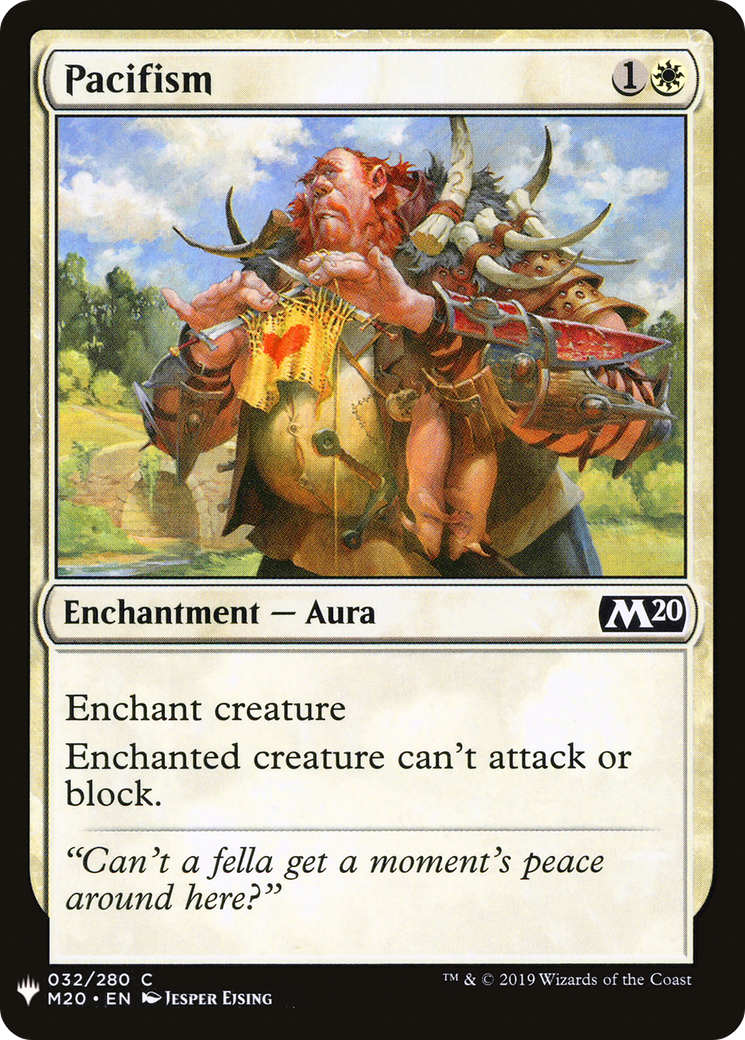 Pacifism |  (M20-32) [The List]