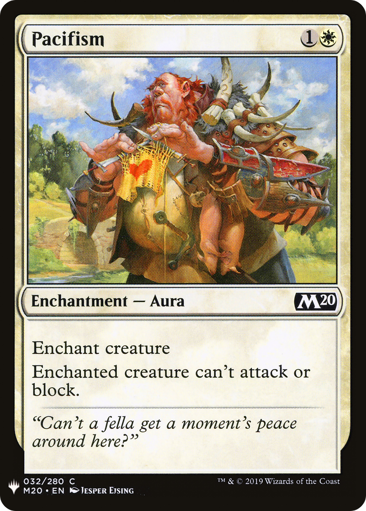 Pacifism |  (M20-32) [The List]