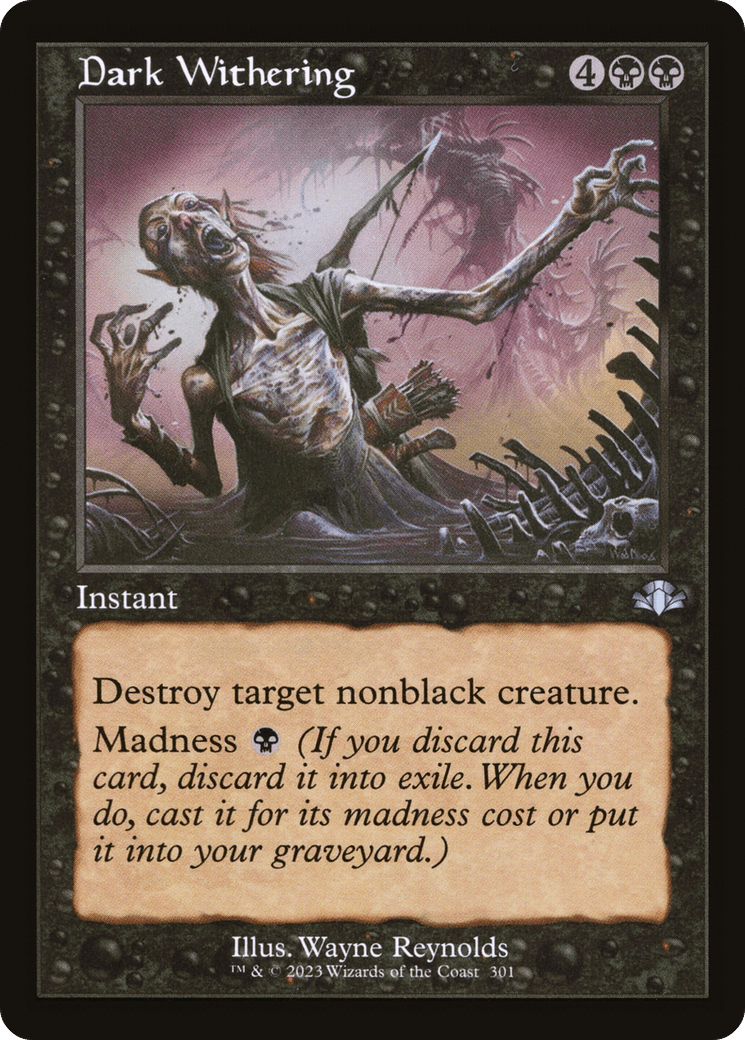Dark Withering (Retro) [Dominaria Remastered] Foil
