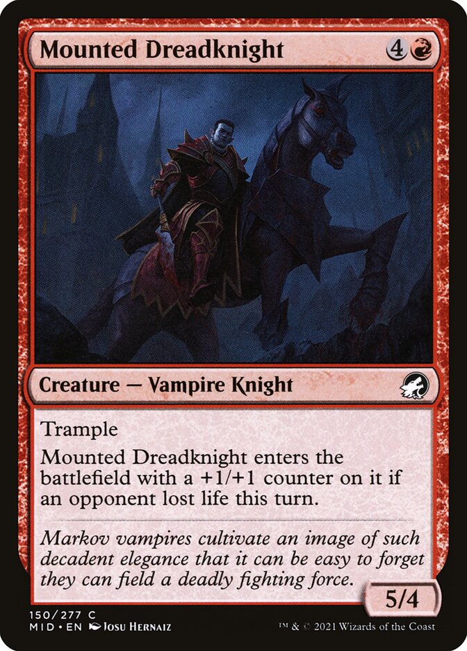 Mounted Dreadknight 150/277 (Innistrad: Midnight Hunt) 