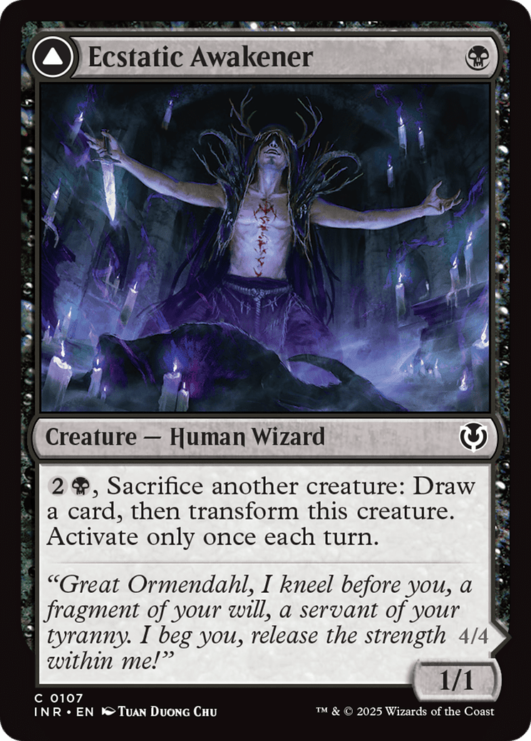 Ecstatic Awakener // Awoken Demon (-107) [Innistrad Remastered]  Foil