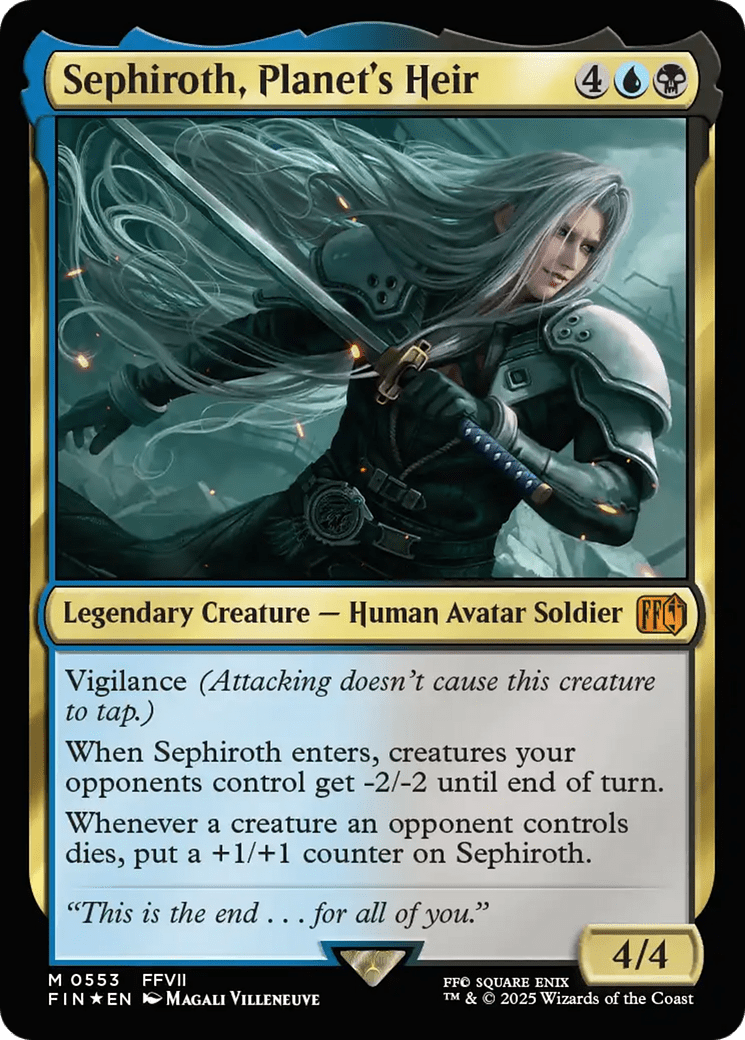 Sephiroth, Planet's Heir (553) [Universes Beyond: FINAL FANTASY]  Foil