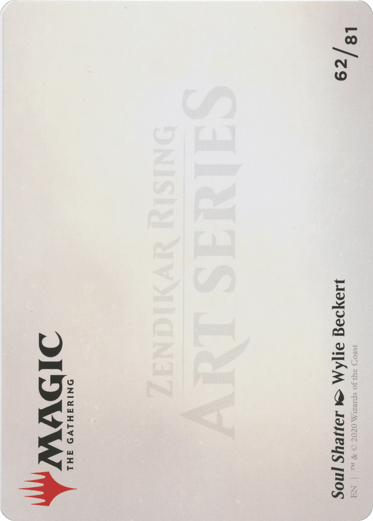 Soul Shatter // Soul Shatter (AZNR-062) - Zendikar Rising Art Series (Borderless) Foil
