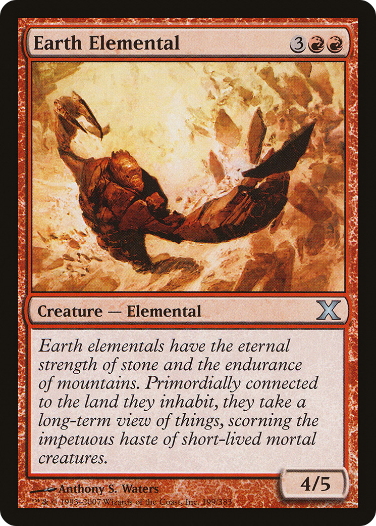 Earth Elemental [Tenth Edition] Foil