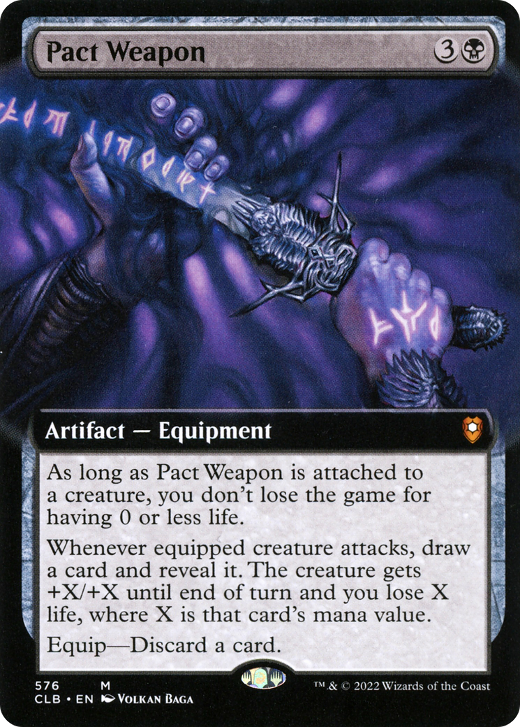Pact Weapon (Extended Art) [Commander Legends: Battle for Baldur's Gate] Foil