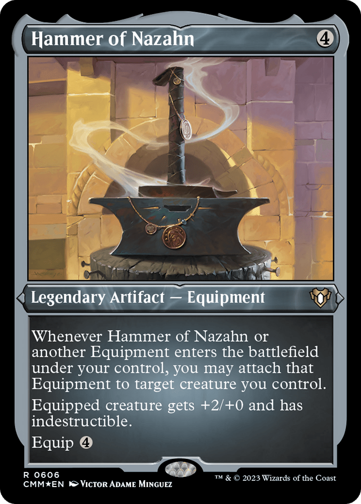 Hammer of Nazahn (CMM-606) - Commander Masters Etched Foil