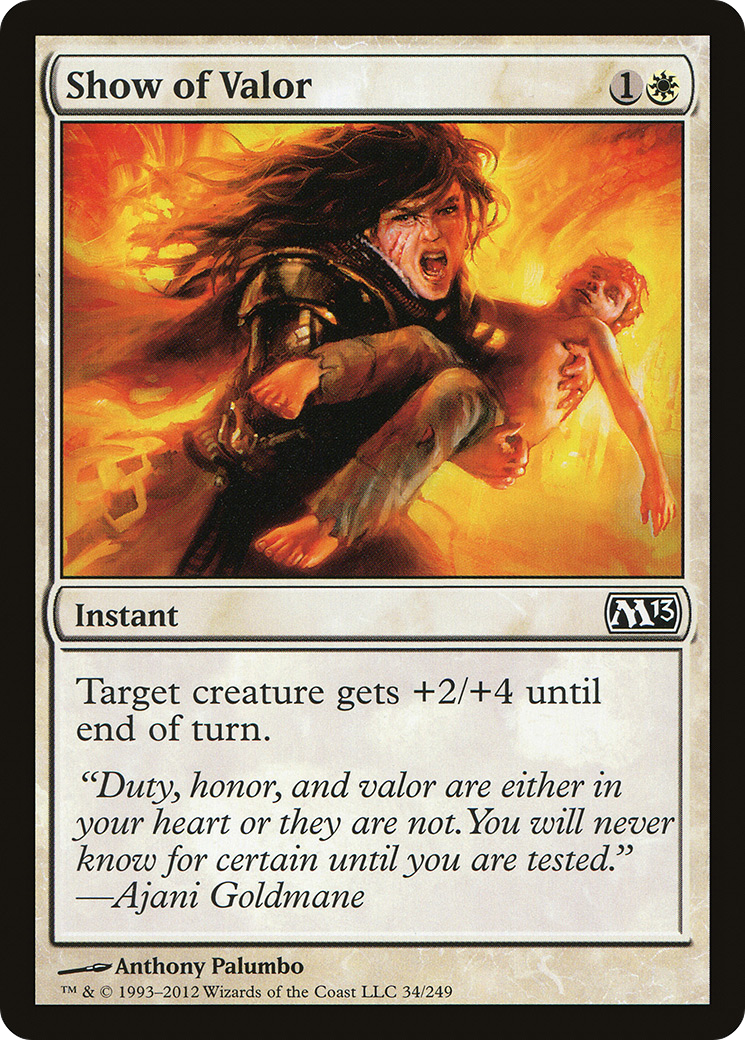 Show of Valor [Magic 2013] Foil