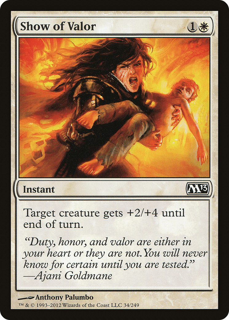 Show of Valor [Magic 2013] Foil