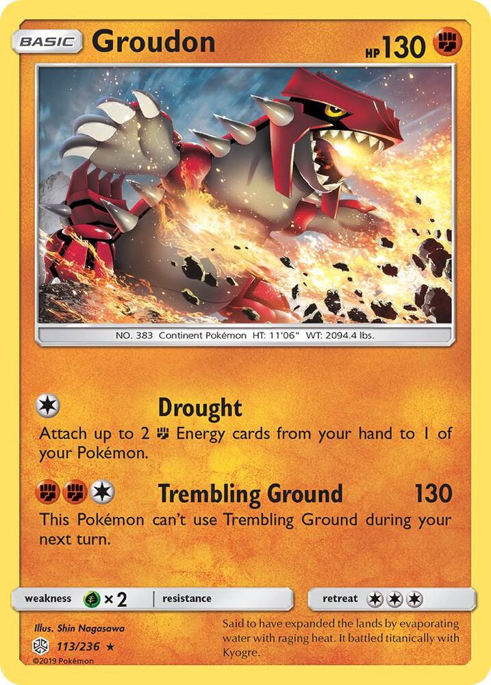 Groudon 113/236 (SM - Cosmic Eclipse) 