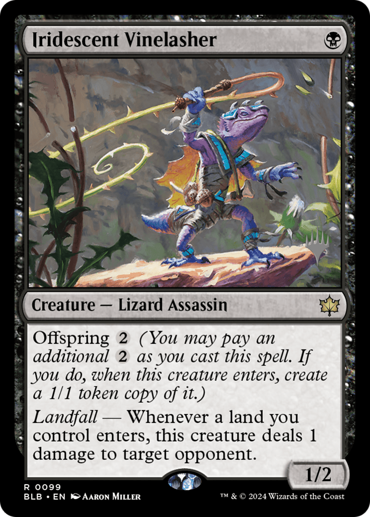Iridescent Vinelasher (Promo Pack) [Bloomburrow Promos] Foil