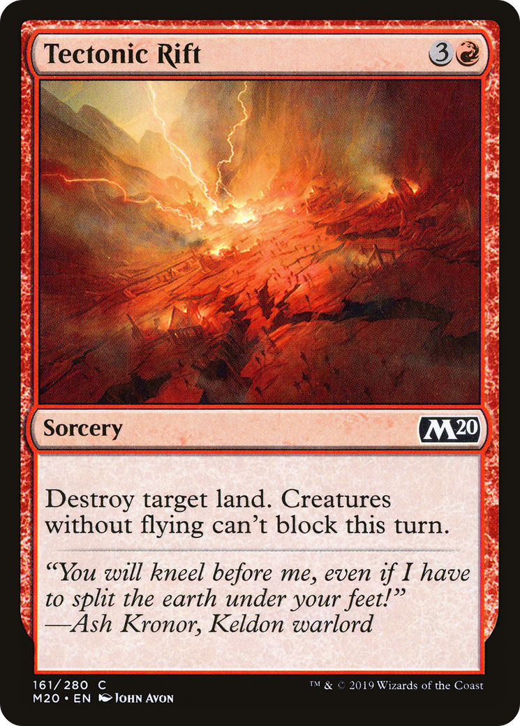 Tectonic Rift [Core Set 2020] Foil