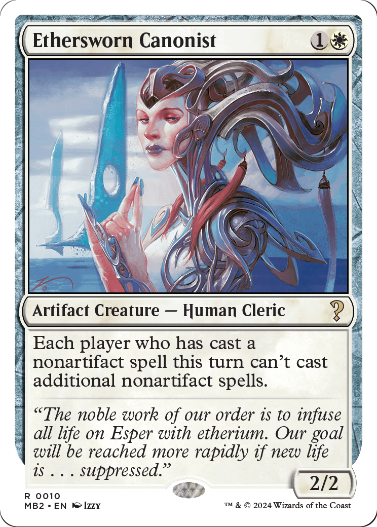 Ethersworn Canonist (White Border) [Mystery Booster 2]