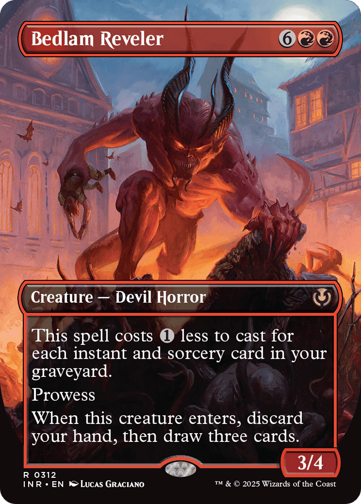 Bedlam Reveler (Borderless) (-312) [Innistrad Remastered]  Foil