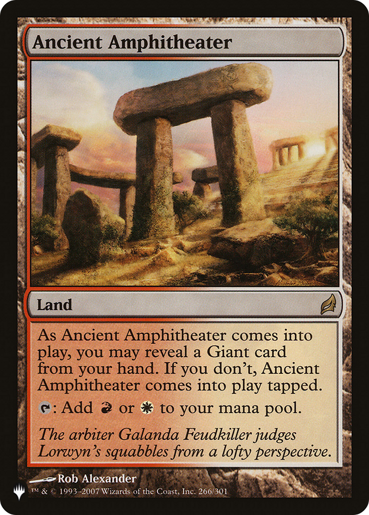 Ancient Amphitheater |  (LRW-266) [The List]