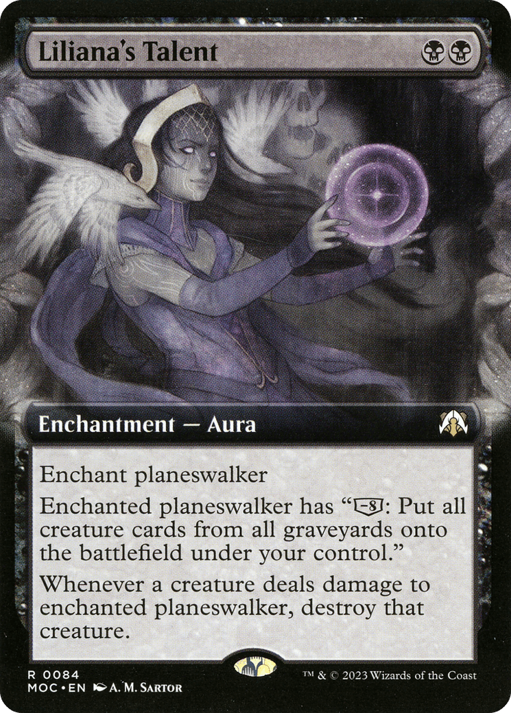 Liliana's Talent (Extended Art) [March of the Machine Commander] Foil
