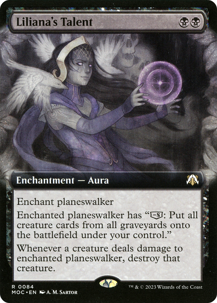 Liliana's Talent (Extended Art) [March of the Machine Commander] Foil