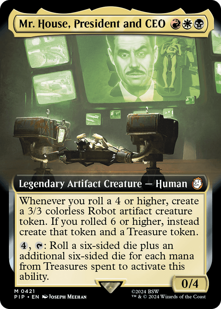 Mr. House, President and CEO (Extended Art) [Fallout] Foil