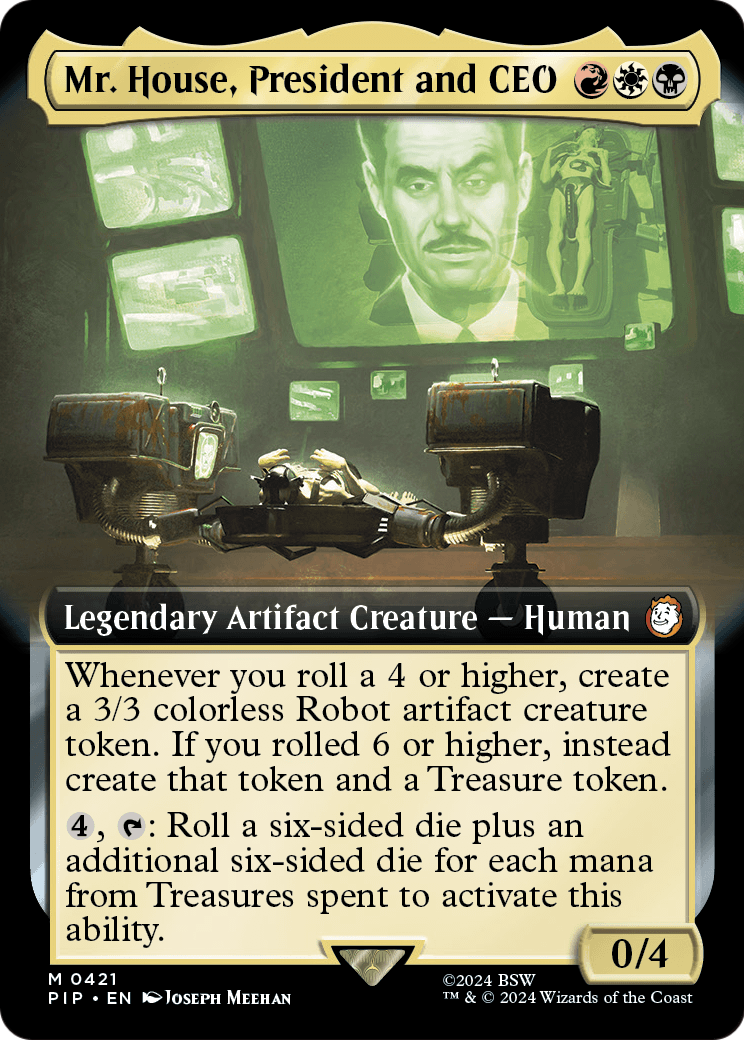 Mr. House, President and CEO (Extended Art) [Fallout] Foil