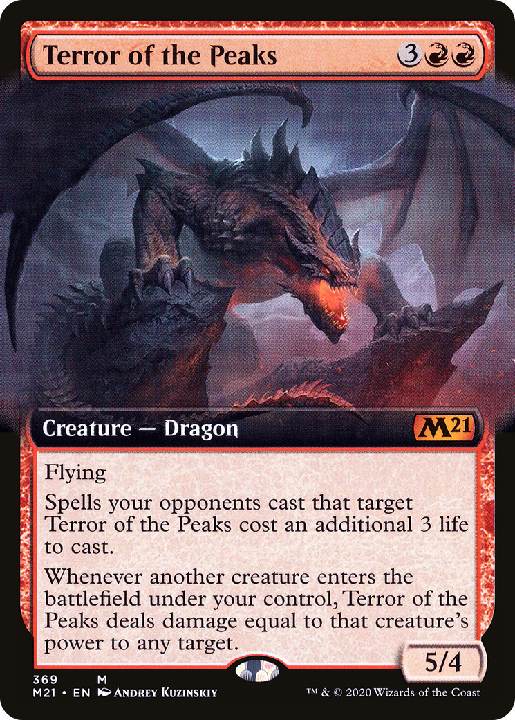 Terror of the Peaks (Extended Art) [Core Set 2021] Foil