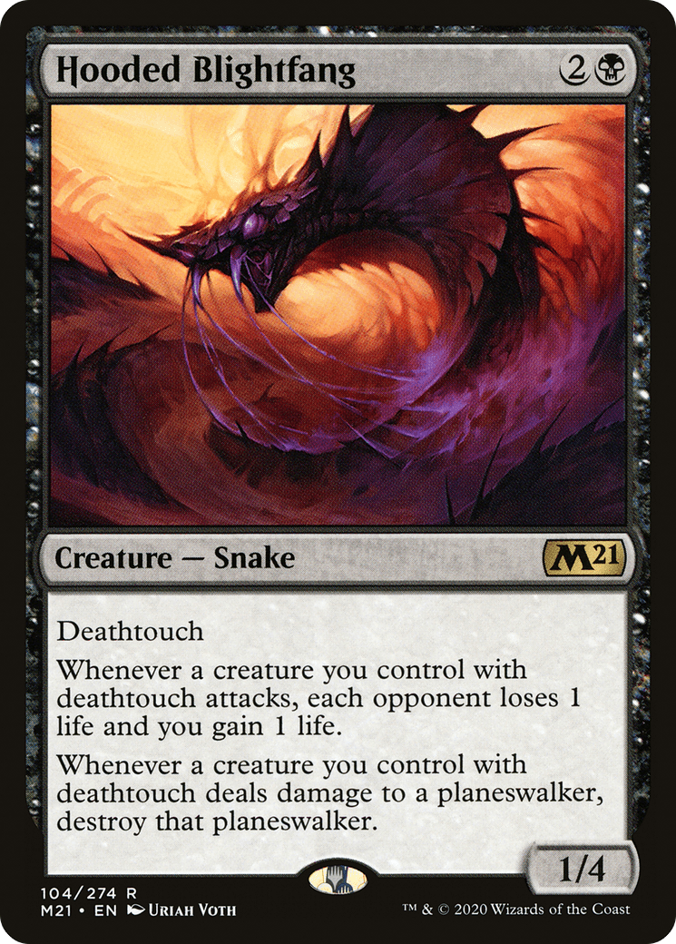 Hooded Blightfang [Core Set 2021] Foil