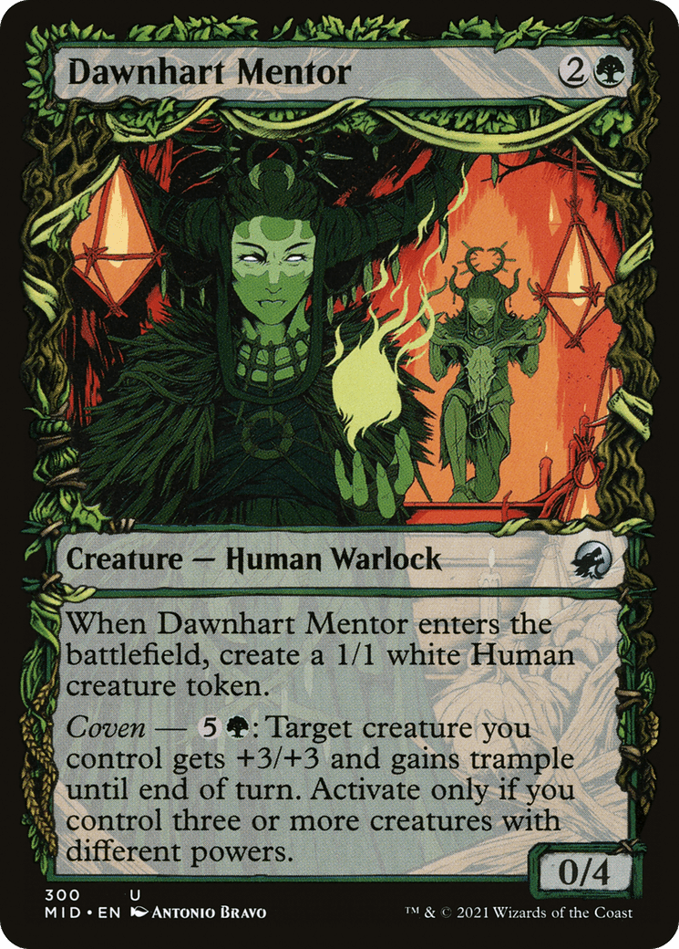 Dawnhart Mentor (Showcase Equinox) [Innistrad: Midnight Hunt] Foil