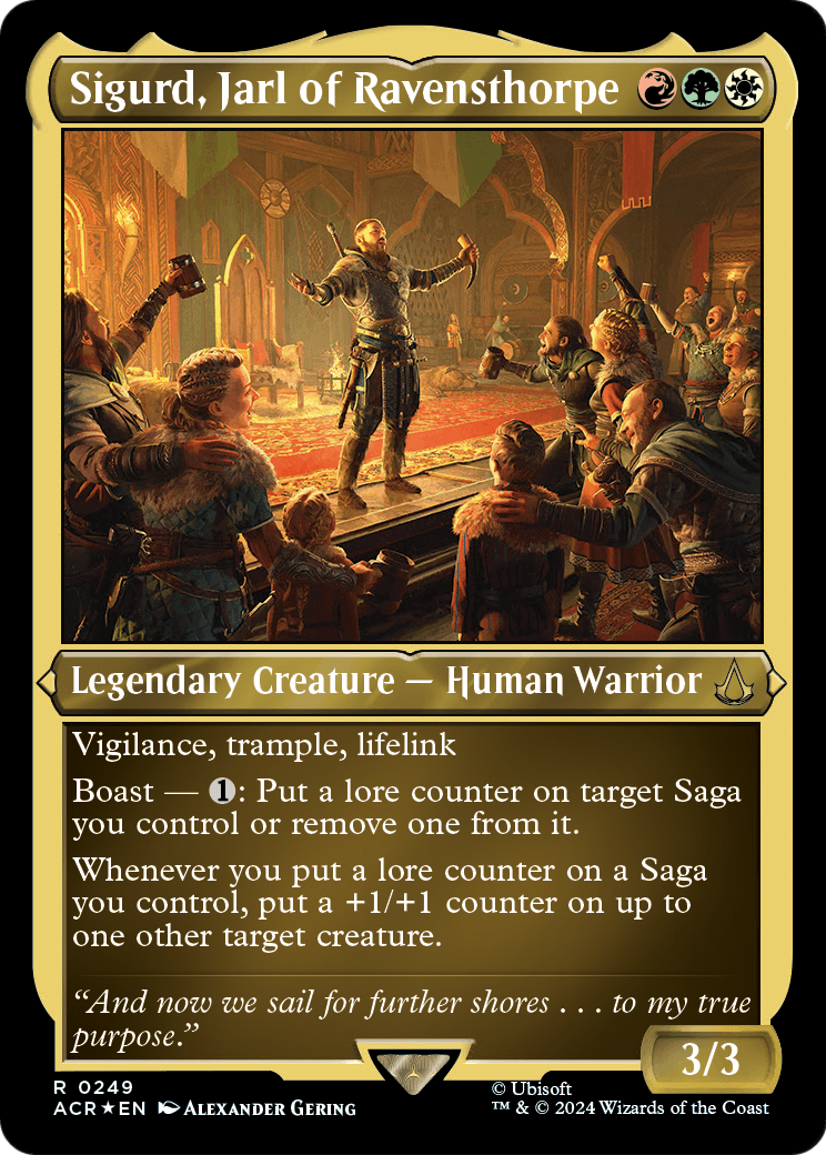 Sigurd, Jarl of Ravensthorpe (ACR-249) - Assassin's Creed Etched Foil