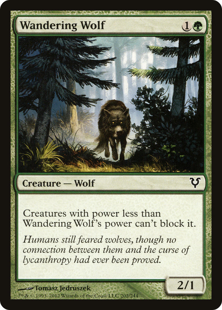 Wandering Wolf [Avacyn Restored] Foil