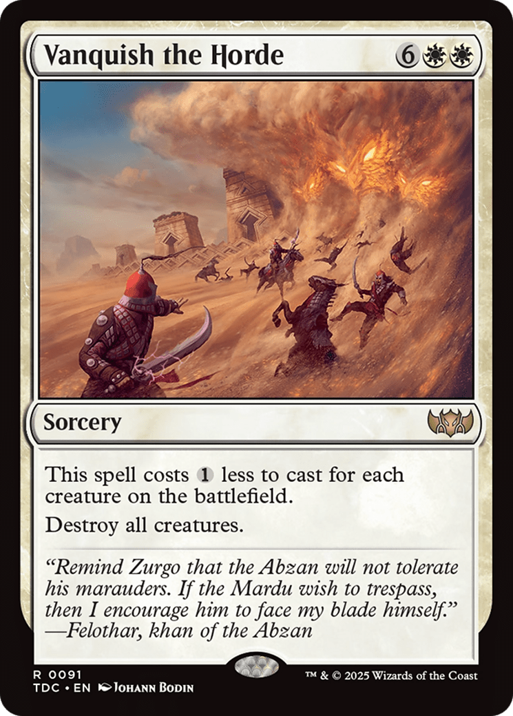 Vanquish the Horde (091) [Commander: Tarkir: Dragonstorm]