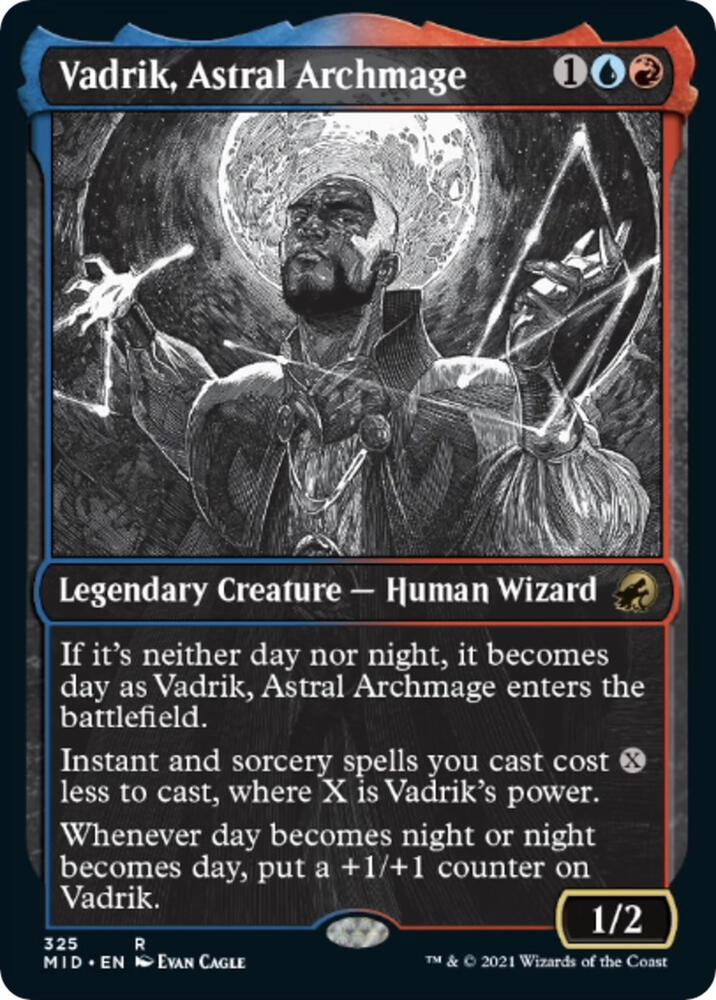 Vadrik Astral Archmage Showcase 325 (Innistrad: Midnight Hunt) 