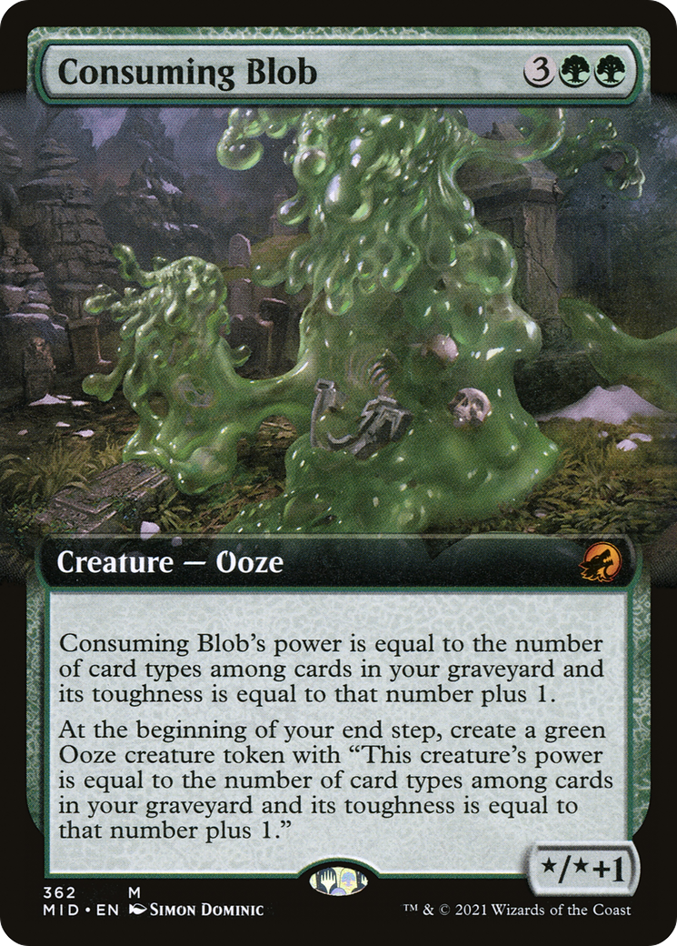 Consuming Blob (Extended Art) [Innistrad: Midnight Hunt] Foil