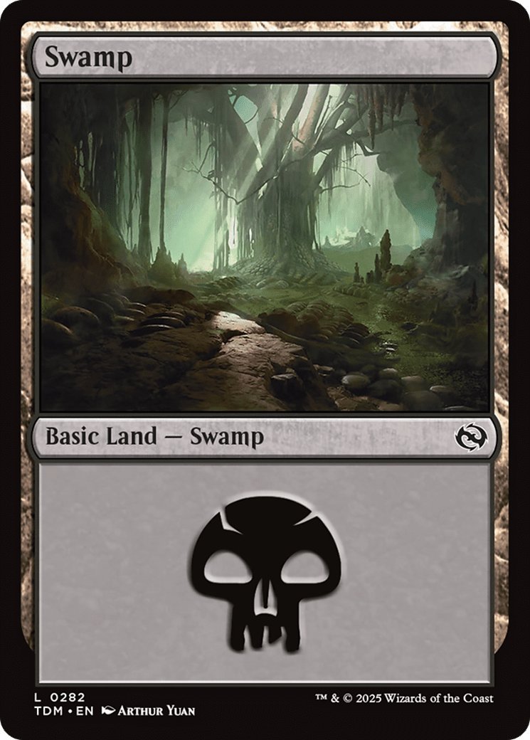 Swamp (0282) (282) [Tarkir: Dragonstorm]  Foil