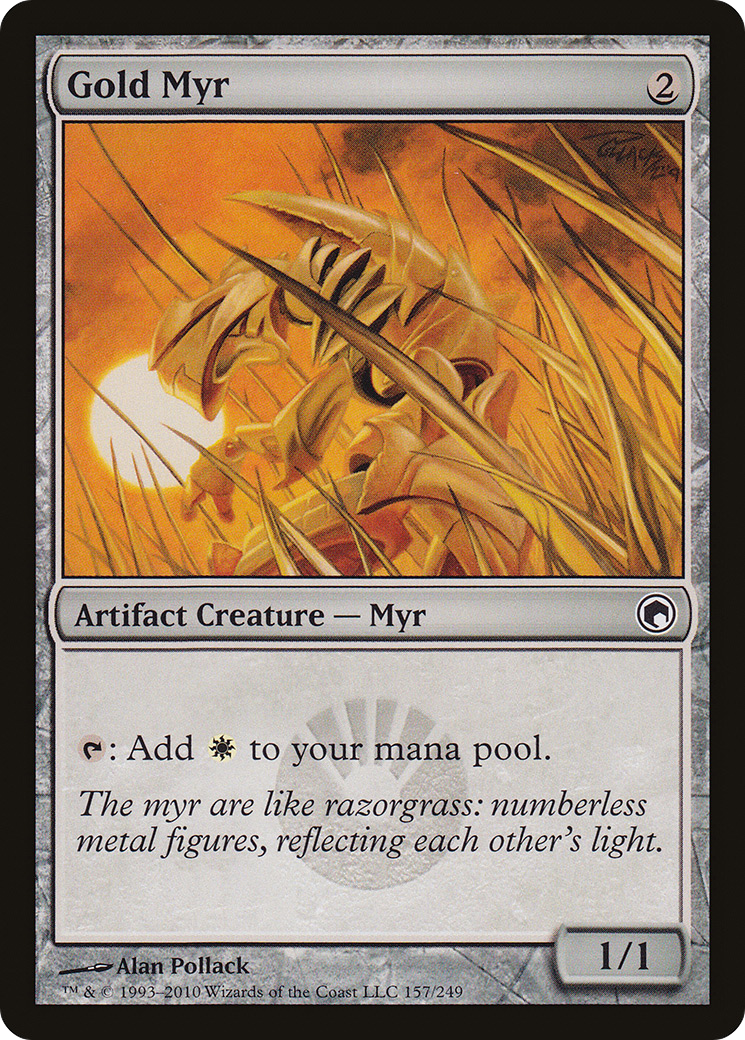 Gold Myr [Scars of Mirrodin] Foil