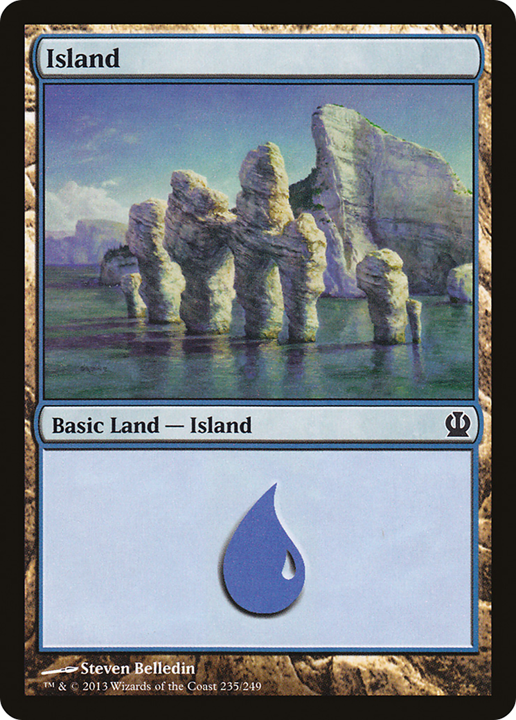 Island (235) [Theros] Foil