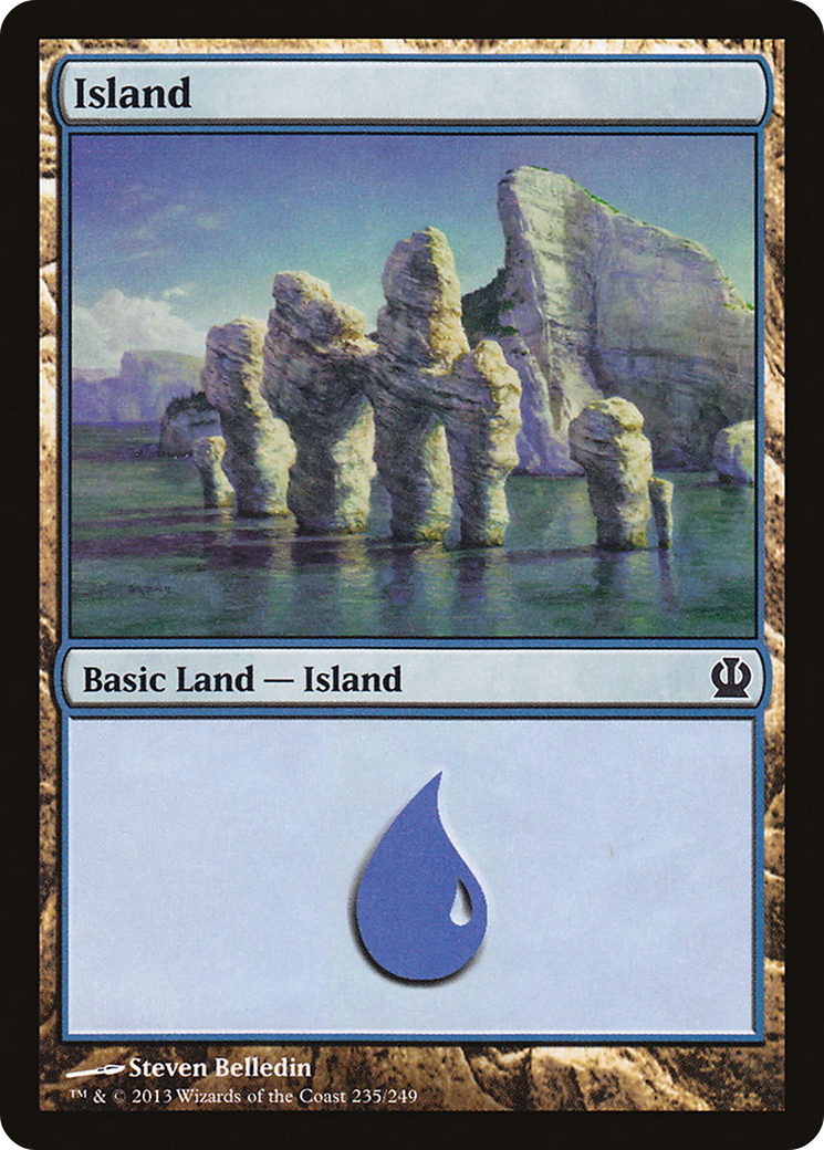 Island (235) [Theros] Foil