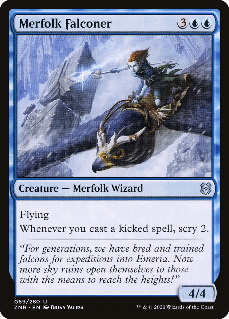 Merfolk Falconer [Zendikar Rising] Foil