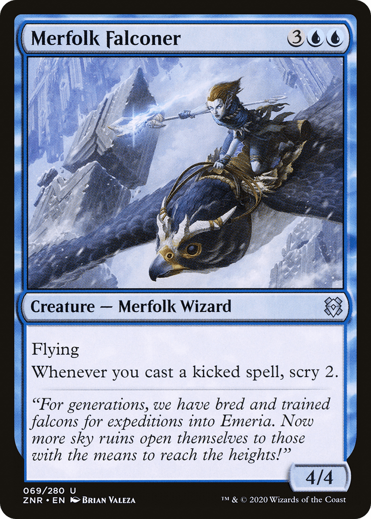 Merfolk Falconer [Zendikar Rising] Foil