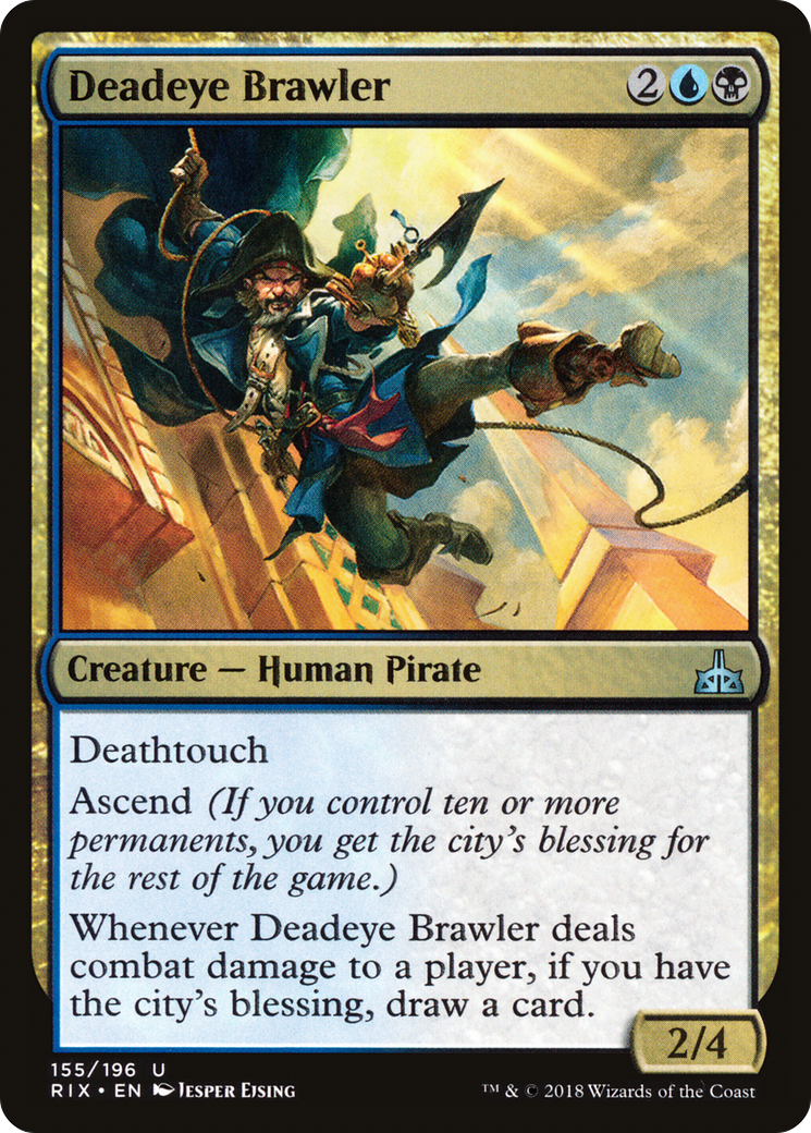 Deadeye Brawler [Rivals of Ixalan] Foil