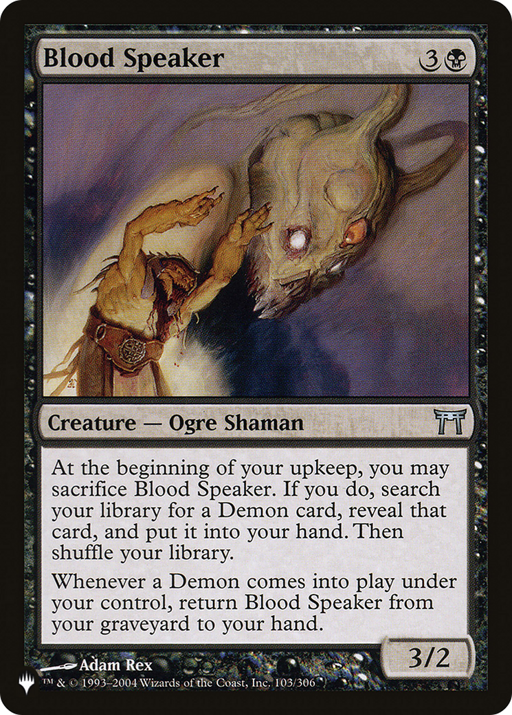 Blood Speaker |  (CHK-103) [The List]