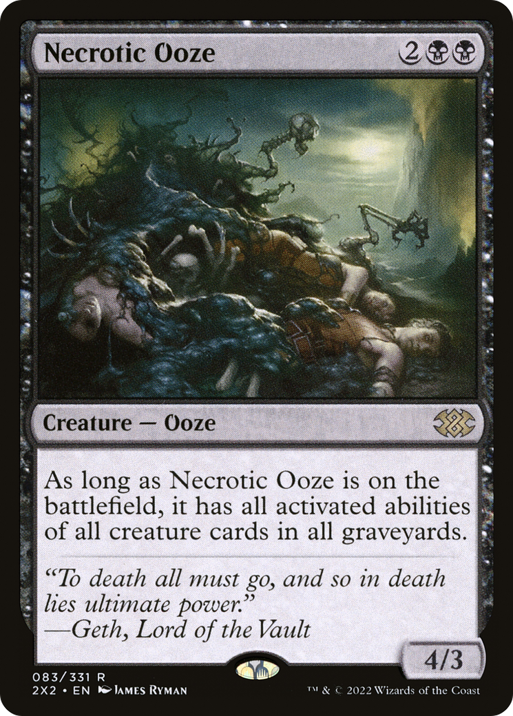 Necrotic Ooze [Double Masters 2022] Foil