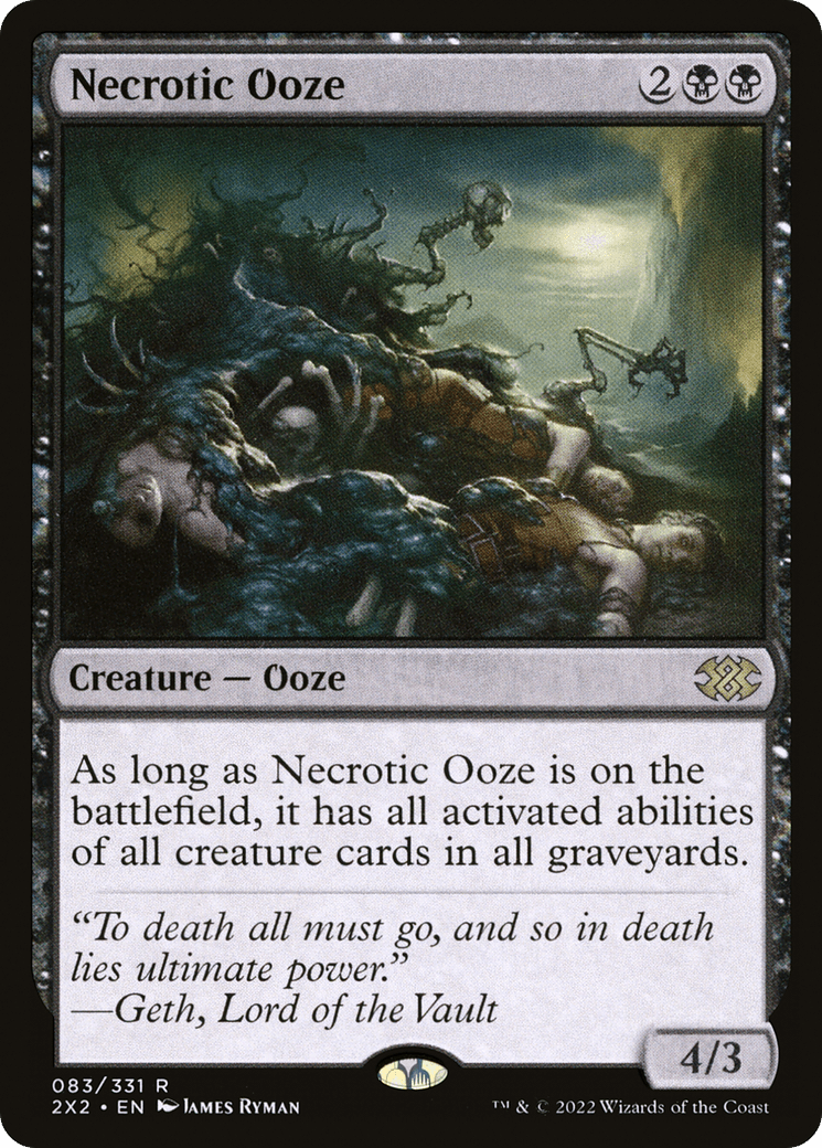 Necrotic Ooze [Double Masters 2022] Foil
